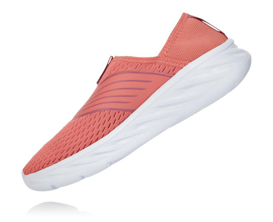 Hoka Australia One One ORA Recovery - Womens Sandals Orange/White - RYION-7183